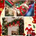 Riceshoot 30 Pcs Christmas Velvet Bow, 6 x 8 Inch Rustic Crafts Gift Bows Nice for Christmas Tree, Garland, Large Gifts, Parties, Indoor or Outdoor Decorations(Red)