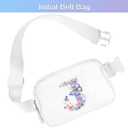 Initail Letter Personalized Belt Bag Cute Crossbody Bags for Women Fashion Waist Packs Letter A-T Waterproof Running Workout Hiking Travel Fanny Pack,J