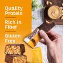 Quest Nutrition Crispy Chocolate Peanut Butter Hero Protein Bar, 18g Protein, 1g Sugar, 3g Net Carb, Gluten Free Protein Snack, Keto Friendly, 12 Count