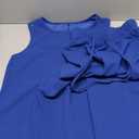 BB&KK Womens 2 Piece Outfits Summer Button Round Neck Sleeveless Top Wide Leg Pant Lounge Sets Vacation Travel Outfits, Size S