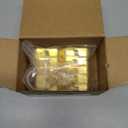 Coshar 20pcs Oval Closet Rod End Supports, Wardrobe Rod Brackets, Zinc Alloy, Fit Rod Inside Diameter 16mm/0.63inch, Gold