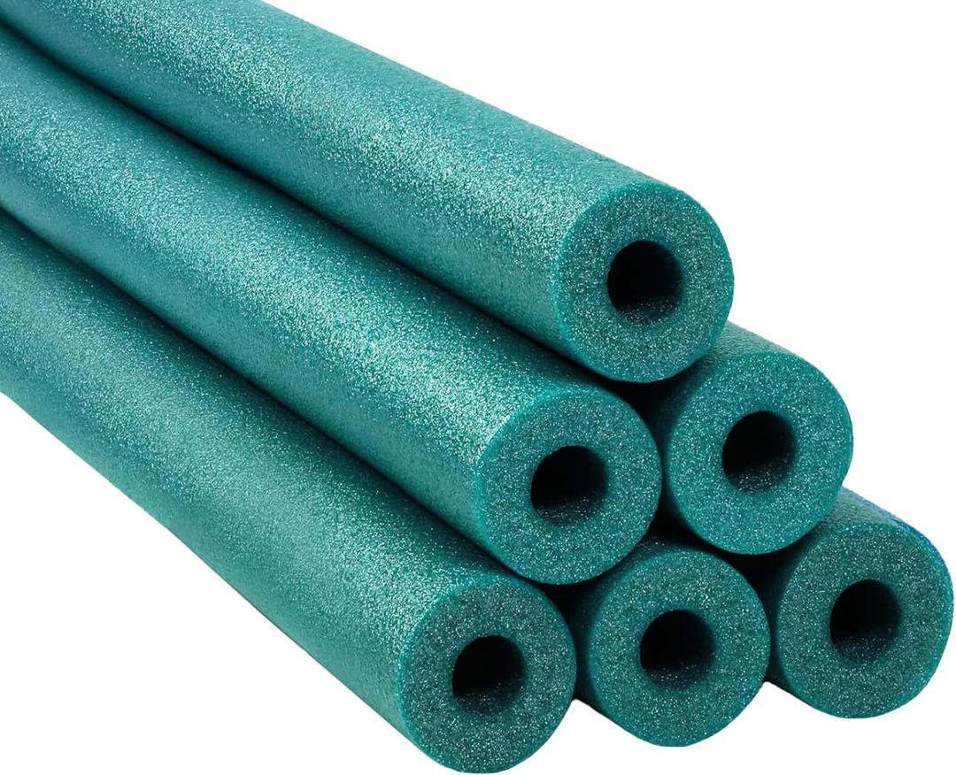 Chochkees Pool Noodles 52" x 2.5" Inch Swimming Hollow Core Foam Tube, Floating Thick Noodles for Floating, Pool Accessories, 12-Pack