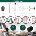 4 Inch Inflatable Pipe Plug Balloon Kit with Extension Hose,Safety Chain & Pump, Rubber Sewer Test Ball for Drain Blocking, Plumbing Pressure Testing/Leak Detection(Fits 3.8"-4.2" Pipes)