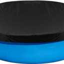 10ft Round Pool Cover Compatible with Intex Bestway Inflatable Above Ground Pool Round Easy Set Pool Cover with Elastic Bands No Drain Holes Inflatable Pool Cover Dustproof Outdoor Swimming Pool Cover