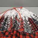Buffalo Plaid Christmas Tree Skirt , Winter Holiday Tree Mat Decoration