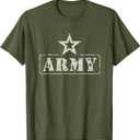 Army Shirts for Men Women Boys Girls Military Shirt Tactical T-Shirt M