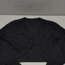 McVanedy Womens Cardigan Knit Tops Sweaters Soft Long Sleeve Bolero Cropped Cardigans Black Large