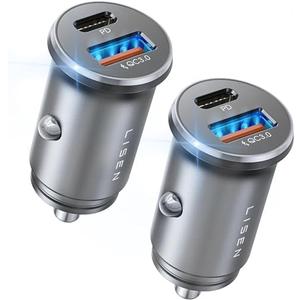 LISEN 54W Car Phone Charger USB C, Cigarette Lighter Adapter, Car Accessories for iPhone, USB C Car Charger Adapter USBC Type C 12v, Fit for iPhone 16E 16 15 14 13 12 Samsung S25 Google iPad Android