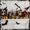 3 Pieces Halloween Pop up Card 3.3 ft Greeting Cards with Note and Envelope 3D Long Halloween Friend Boyfriend Girlfriend Wife Husband Him