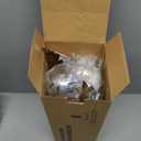 18/10 Stainless Steel Kitchen Utensils Set with Holder - 15″ Spatula Spoon Set with Storage Organizer for Countertop, Fork, Tongs, Spatula, Ladle, Skimmer, Turner, Spaghetti, Large Spoon Set of 12