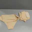 SHARICCA Women Seamless Cheeky Bikini No Show Panties Ladies Invisible Breathable Briefs Soft Stretch Underwear Multi Pack (Beige, M)