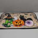 Ceenna Halloween Door Mat Outdoor 27.6 x 15.7 Inch Halloween Front Door Welcome Mat Boo Pumpkin Trick or Treat Rug Spooky Ghost Decorative Doormat for Indoor Outdoor Home Kitchen Bath(Trick or Treat)