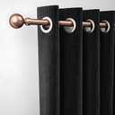 ROTHLEY Curtain Rods for Windows 48 to 84 Inch Copper Curtain Rod 1 Inch Diameter Decorative Curtain Rod Adjustable Drapery Rod Heavy Duty Window Poles for Curtains With Klick Fit Brackets-Orb Finial