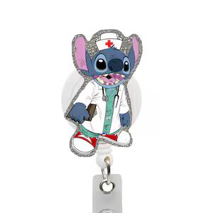 Nurse Badge Reel - Retractable ID Holder for Nurses Hospitals Doctors and Office Staff