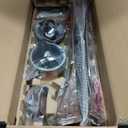 Roomratv Ceiling Fans with Lights and Remote Control,Quiet Noiseless Reversible DC Motor,6 Speeds,Timers, 3 CCT, Indoor Use, Plastic Blades,52 Inch Black Wood Grain Modern Ceiling Fan for Living Room