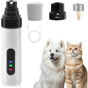 Silent Groom Pro Nail Grinder,2025 Upgraded Dog Nail Trimmer,Rechargeable USB Charging Pet Nail Grinder for Dog Nail Grinders,Pet Paws Grooming Smoothing Tool