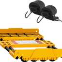 Heavy-Duty Adjustable Dolly Cart with 2 Elastic Strap Expands Up to 36" Wide, Supports Up to 2000 lbs for Moving Appliances, Furniture & Construction Materials with All-Terrain Durability
