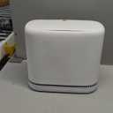 funest Bathroom Trash Cans, Garbage Can with Press Type Lid,10L Dogproof Slim Plastic Narrow Trash Bin