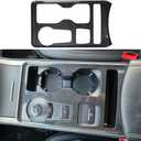 Kolya for 2019 2020 2021 2022 2023 2024 Ford Edge Accessories Center Console Gear Shift Panel Cover Water Cup Holder Trim Cover (Carbon Style)
