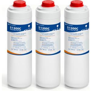 3 Pack 51300C Replacement Filter Compatible with Elkay 51300C EWF3000 ezh2o ERF750, 55898C Bottle Station, High Capacity 3000 Gallon (No Chip)
