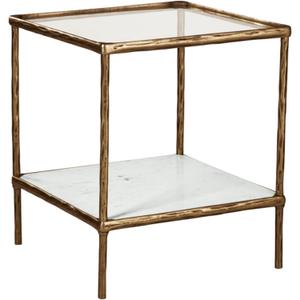 Signature Design by Ashley Ryandale Contemporary Accent Table, Antique Brass Finish