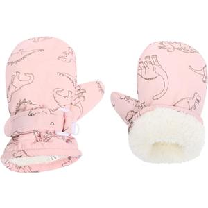 Fleece Lined Mittens for Baby Boys Girls,Baby Toddler Little Kids Winter Gloves Mittens - 2 Pair Pack (2-4 Years)