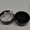 Ceramic Dog Bowl Set of 2 with Anti-Skid Base - 6.5" Wide x 2.5" Tall Ceramic Dog Bowls Medium Sized Dogs - 3.8 Cup Capacity Food and Water Bowls for Dogs - Rubber Bottom Pet Bowl Set of 2 Medium Size (Black)