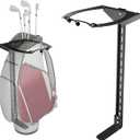 Wall Mount Golf Bag Holder with Adjustable Sliding System, 1 Pack