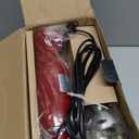 OVENTE Immersion Hand Blender, 300W Electric Handheld Portable Stick Mixer Set with 2 Mixing Speed, Stainless Steel Blades, Egg Whisk Attachment, Mixing Beaker and BPA-Free Food Chopper, Red HS565R