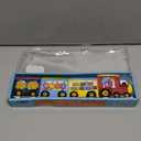 Chanukah Express Menorah . Hand Painted Ceramic Menorah by Artist BR Leiner