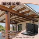 6" X 6" X 5" Heavy Duty Steel L Angle Bracket for Wood, Large 90 Degree Corner Shelf Support Bracket, 6x6 Post to Beam Connector, Thickness 1/4"(6mm), Max Load 300lbs-4 Pcs