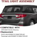 LED Tail lights Assembly Compatible with Honda Odyssey 2018-2023 OE Style Rear Right Outer Light Taillights Replacement for HO2805115 33500-THR-A01