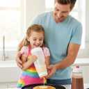 Pancake Batter Dispenser & Mixer/Shaker Bottles, 2-Pack (1000mL Each)  Whisk Ball, No-Drip Silicone Tip, Leakproof, Dishwasher-Safe, BPA-Free  For Pancakes, Waffles, Crepes, Muffins