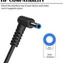 Blue Tip 65W Replacement for HP Laptop Charger Compatible with HP Pavilion x360 14 15 17,Envy 13 15 X360,Elitebook 840 G5, ProBook Chromebook Stream Series2