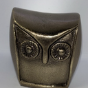 HD Designs Aluminum Owl Gold 3.6 Inches Home Decor Desk Table Shelf Figure