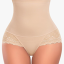 Tummy Control Shapewear Panties for Women High Waisted Shaping Underwear Lace Body Shaper Girdle, XL