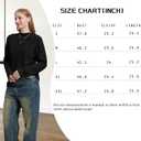 Women's Lightweight Pullover Sweater Mock Turtleneck Solid Color Irregular Texture Long Sleeve Ribbed Knit Tops (Black, XL)