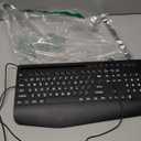 SABLUTE K21 Pro Large Print Backlit Keyboard, Wired USB Computer Keyboards with 7-Colors Backlight, Wrist Rest, Phone Holder, Oversized Letter Keys Easy to See and Type for Laptop, PC, Windows, Black