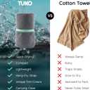 MISSION Tuko Microfiber Beach Towels 4 Pack, Quick Dry Pool Towel Set with Water Resistant Carrying Case, Lightweight Sand Resistant Travel Essential for Boat, Swim and Beach, 60 x 30