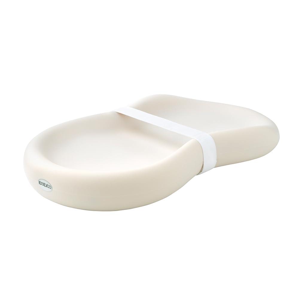 Keekaroo Peanut Changer Baby Vanilla  The Original - Easy-to-Clean Changing pad and The only Shell Over Foam, Fully Water Repellant, Wipeable Diaper pad, Wipe-Clean Changing pad