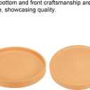 PATIKIL 6 Inch Round Ceramic Plant Saucer, Plant Saucer Tray Flower Planter Drip Tray for Indoors Outdoors Patio Balcony, Terracotta