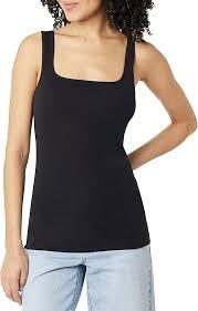 Amazon Essentials Women's Slim-Fit Tank Top Medium  Black