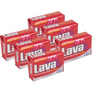 Lava 10185 Pumice Hand Cleaning and Moisturizing Bar Soap 5.75 Ounces (6 Pack)