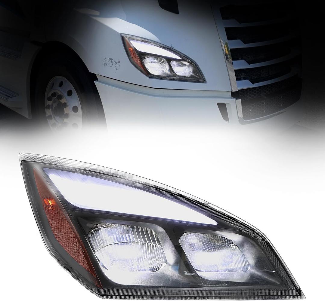 LED Headlight Assembly Fit for 2018-2024 Freightliner Cascadia Right side