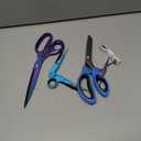 Asdirne Sewing Bundle - Sharp Stainless Steel Scissors, Comfortable Handle, Includes Fabric, Pinking, Embroidery Scissors, Thread Snips, Measuring Tape - 5 Pcs