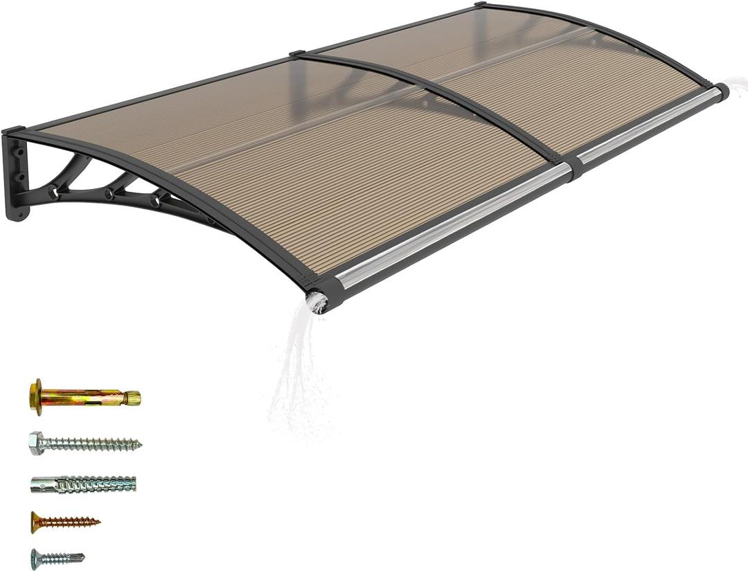 Door Awnings Exterior, 40x60 Inch UV/Rain/Snow Proof Awning for Outside