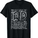 Assistant Principal Teacher Appreciation Week Cute Men Women T-Shirt (Black, Medium)