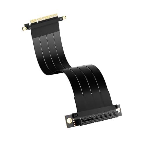 SinLoon PCIe 3.0 X8 Extension Cable PCI-E 8X Male to Female Riser Cable 25CM (90 Degree Female)