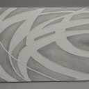 MLART99 Modern Gray and White Abstract Canvas Wall Art Minimalist Line Painting Neutral Textured Artwork for Living Room Bedroom Office Home Decor 24x48 Inch