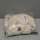 Removable Washable Dining Chair Seat Covers Set of 2,Stretch Jacquard Chair Seat Cushion Protector Slipcovers, Rear Covers (Beige)